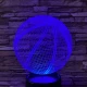 Kosárlabda 3 7 színű  3D led lámpa