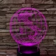 Olaszország  7 színű 3D led lámpa