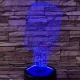Mikrofon Retro 7 színű 3D led lámpa