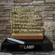 Írható, Üzenő, Rajzolható 16*20 cm LED tábla