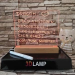 Írható, Üzenő, Rajzolható 16*20 cm LED tábla