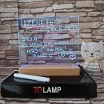 Írható, Üzenő, Rajzolható 16*20 cm LED tábla