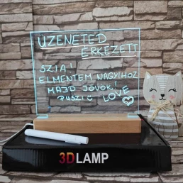 Írható, Üzenő, Rajzolható 23*23 cm LED tábla