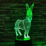 Csacsi 7 színű 3D led lámpa