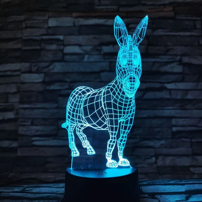 Csacsi 7 színű 3D led lámpa