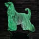 Afgán Agár 7 színű 3D led lámpa