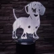 Tacskó 7 színű 3D led lámpa