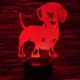Tacskó 7 színű 3D led lámpa