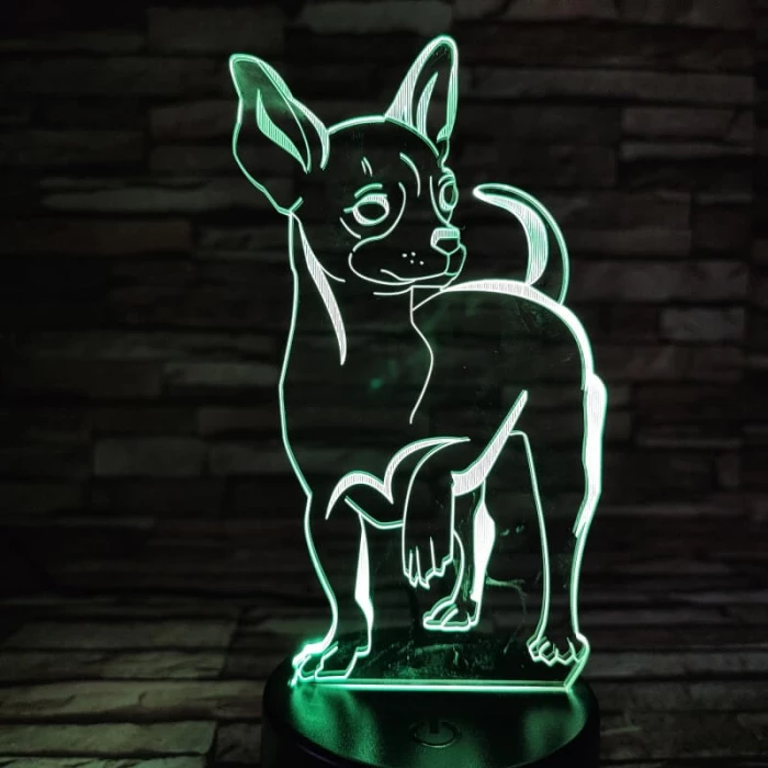 Csivava 7 színű 3D led lámpa