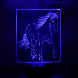Vágtázó Ló 3D led lámpa