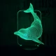 Delfin 3D led lámpa