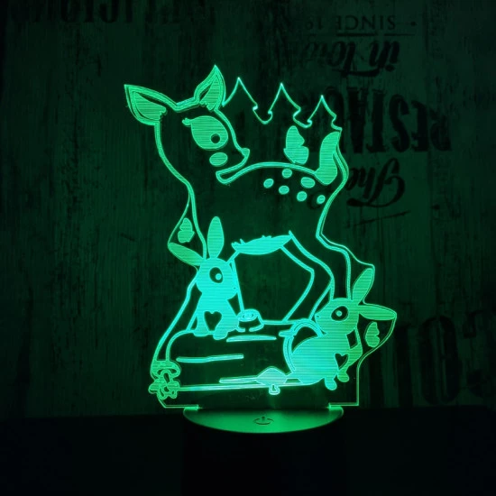 Akció Gyerekeknek 01 3D led lámpa