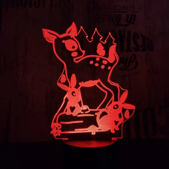 Akció Gyerekeknek 01 3D led lámpa