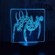 Hangya 7 színű 3D led lámpa