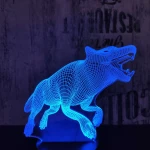 Vérfarkas 7 színű 3D led lámpa