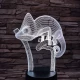 Kaméleon 7 színű 3D led lámpa