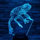 Béka 7 színű 3D led lámpa