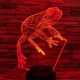 Béka 7 színű 3D led lámpa