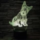 Skót terrier 3D led lámpa