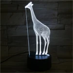 Zsiráf 7 színű 3D led lámpa