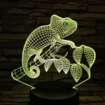 Kaméleon 7 színű 3D led lámpa