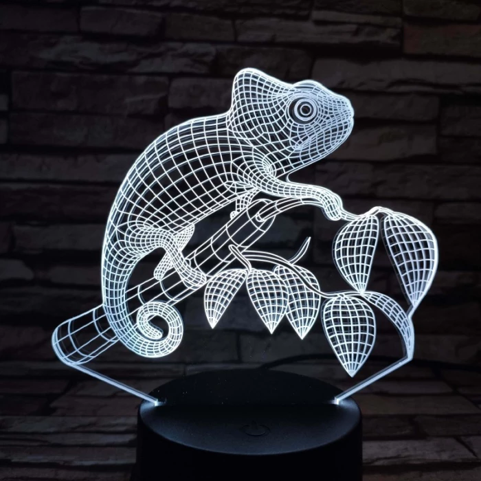 Kaméleon 7 színű 3D led lámpa