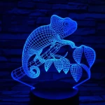 Kaméleon 7 színű 3D led lámpa