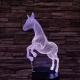 Ágaskodó Ló 3D led lámpa