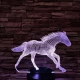Vágtázó ló 7 színű 3D led lámpa