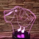 Pelikán 7 színű 3D led lámpa