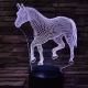 Póni 7 színű 3D led lámpa