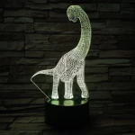 Brachiosaurus 7 színű 3D led lámpa