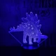 Stegosaurus 5 7 színű 3D led lámpa