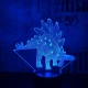 Stegosaurus 5 7 színű 3D led lámpa