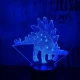 Stegosaurus 5 7 színű 3D led lámpa