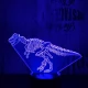 Dinó csontváz 7 színű 3D led lámpa