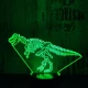 Dinó csontváz 7 színű 3D led lámpa