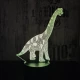 Brachiosaurus 3D led lámpa