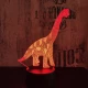 Brachiosaurus 3D led lámpa