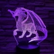 Nagy Sárkány 3D led lámpa