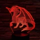Nagy Sárkány 3D led lámpa