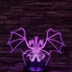 Háromfejű sárkány 7 színű 3D led lámpa