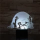 Fekvő Bulldog 7 színű 3D led lámpa