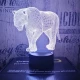 Leopárd 7 színű 3D led lámpa