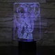Elefánt 7 színű 3D led lámpa