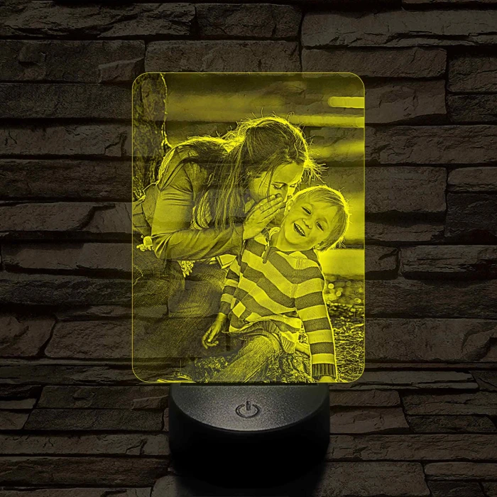 Hasznos Egyedi Ajándék Anyák Napjára 7 színű 3D led lámpa