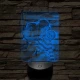 Hasznos Egyedi Ajándék Anyák Napjára 7 színű 3D led lámpa