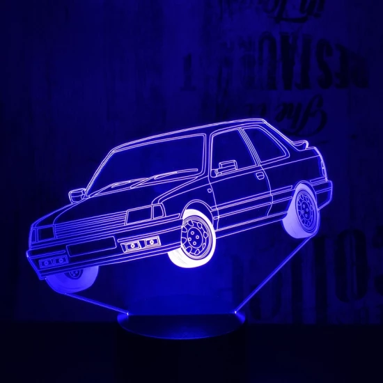 Amerikai autó  7 színű 3D led lámpa