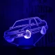 Amerikai autó  7 színű 3D led lámpa