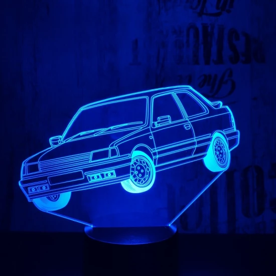 Amerikai autó  7 színű 3D led lámpa